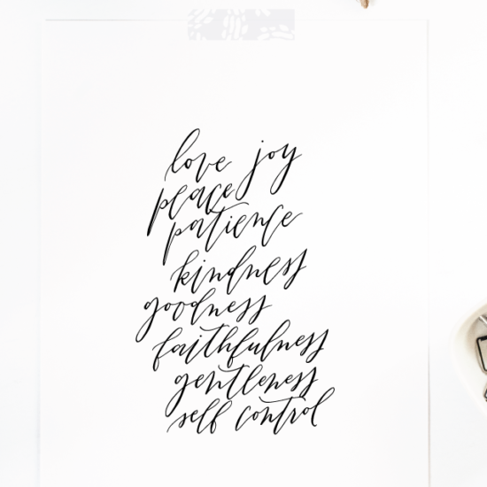 Customizable Modern Calligraphy Downloadable Print | Bon Paper House